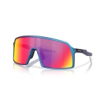 Oakley Sutro Sunglasses (Lens Colour: Prizm Road) Cyan Blue Matte - 1 Pair of Glasses with Hard Case